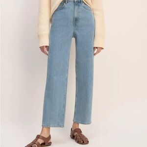 Everlane Way High Jeans in Light Indigo